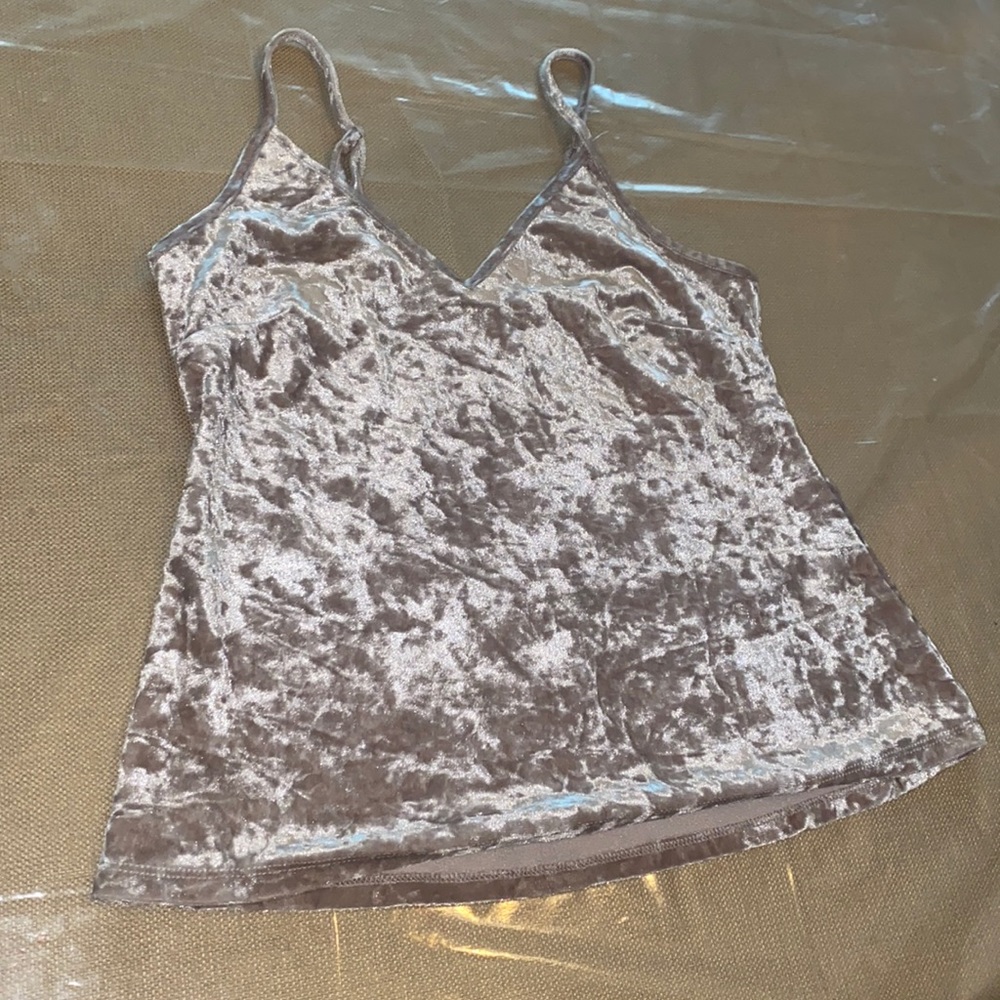 Velvet loose fit tank